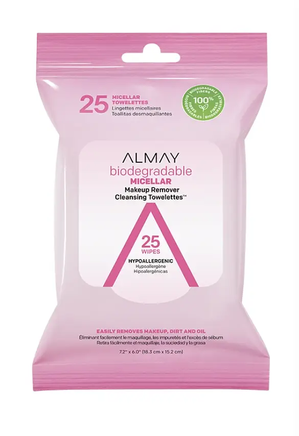 Almay Biodegradable Micellar Makeup Remover Cleansing Towelettes