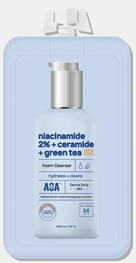 Niacinamide 2% Ceramide Green Tea Foam Cleanser