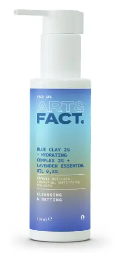 Blue Clay 2% + Hydrating Complex 2% + Lavender Essential Oil 0,3% Mattifying Wash Gel