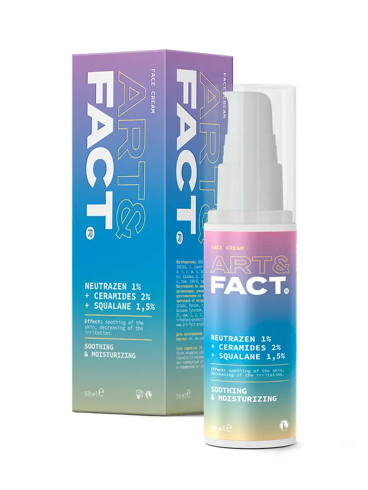 Art & Fact Neutrazen 1% + Ceramides 2% + Squalane 1,5% Soothing & Moisturizing Cream