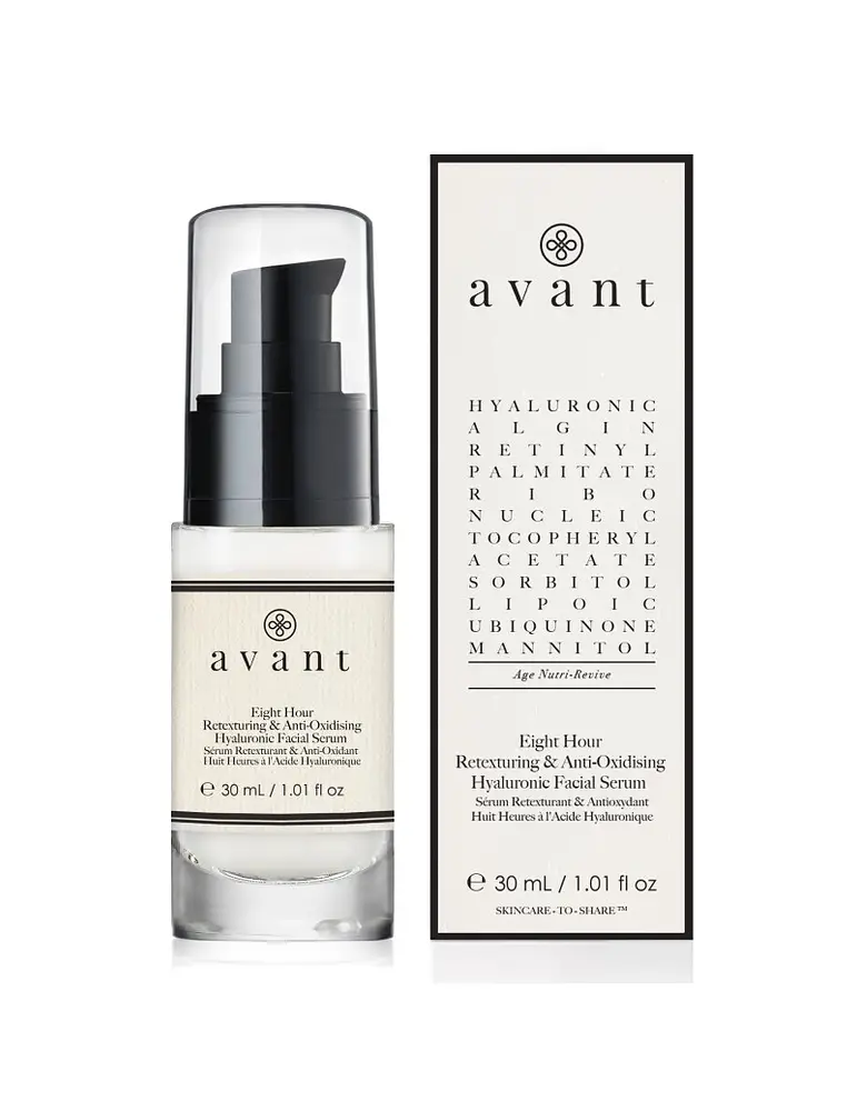 Avant Skincare Eight Hour Retexturing And Anti-Oxidising Hyaluronic Facial Serum