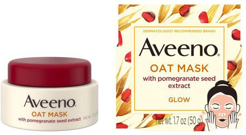 Oat Face Mask with Pomegranate Seed Extract