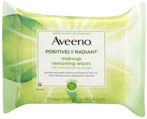 Aveeno Positively Radiant Makeup Removing Face Wipes