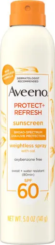 Aveeno Protect + Refresh Sunscreen Broad Spectrum Body Spray SPF 60