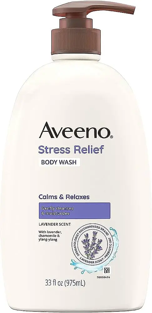 Aveeno Stress Relief Body Wash Oat Lavender & Chamomile