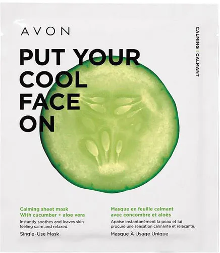 Avon Put Your Cool Face On Calming Sheet Mask