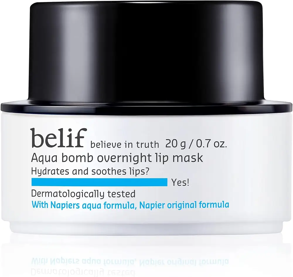 belif Aqua Bomb Overnight Lip Mask with Shea Butter