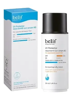belif UV Protector Aqua Bomb Sun Serum AD SPF50+