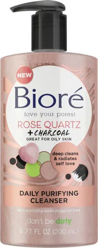 Rose Quartz + Charcoal Daily Purifying Cleanser