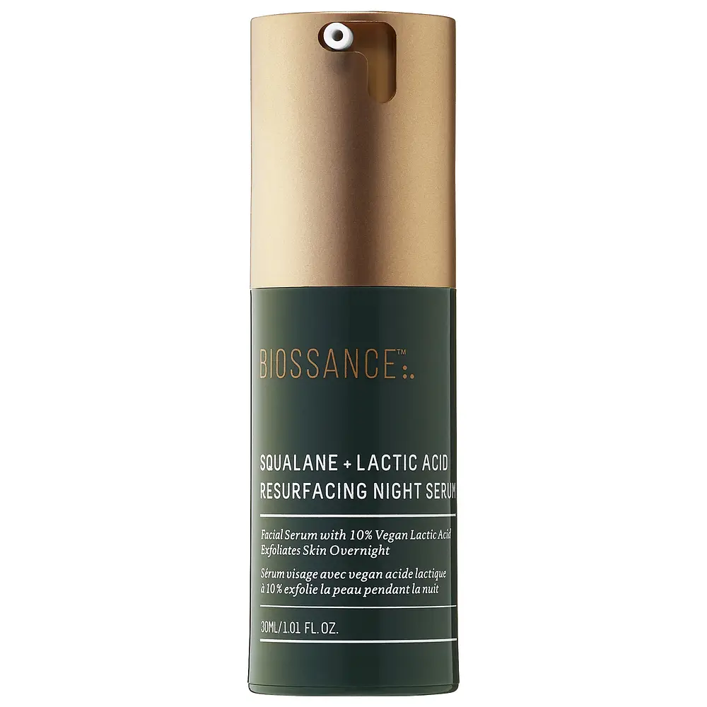 Squalane + 10% Lactic Acid Resurfacing Night Serum