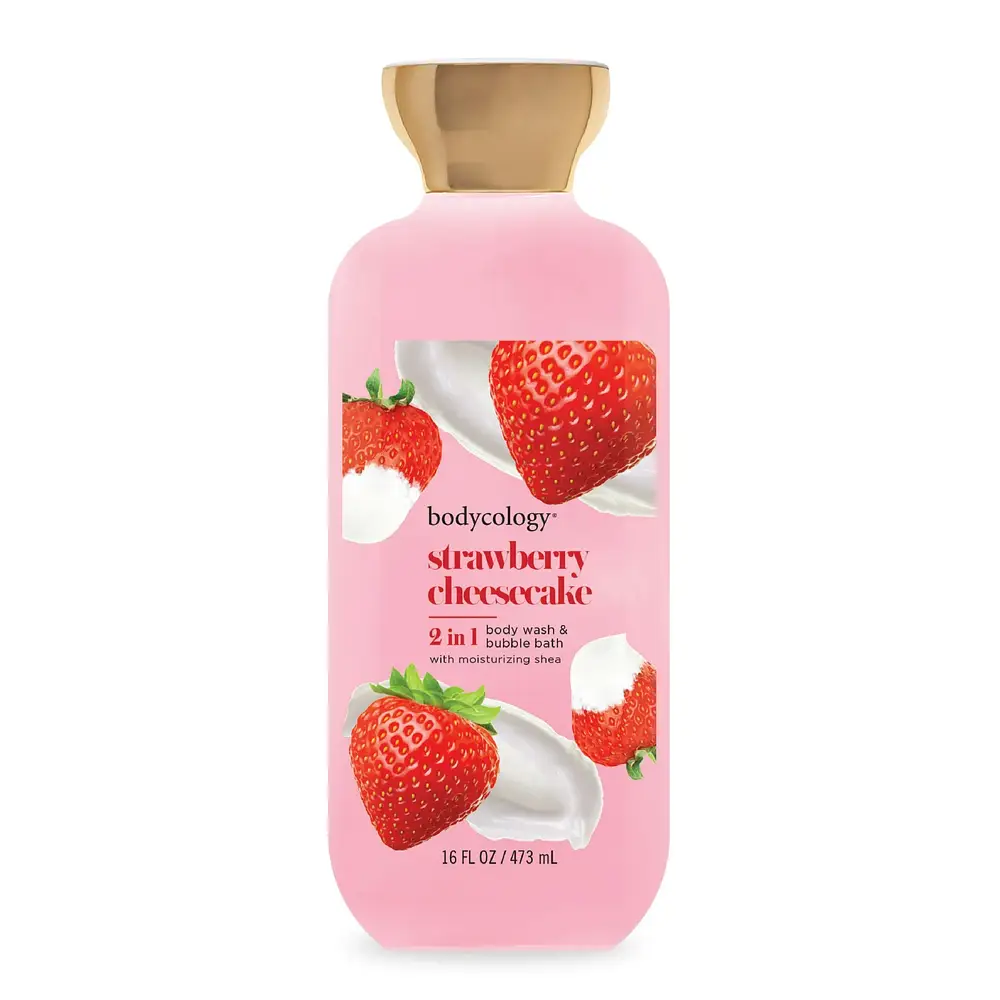 2 In 1 Body Wash & Bubble Bath Strawberry Cheesecake