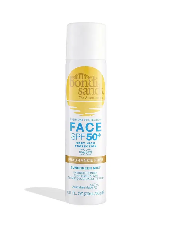 SPF 50+ Fragrance Free Sunscreen Face Mist