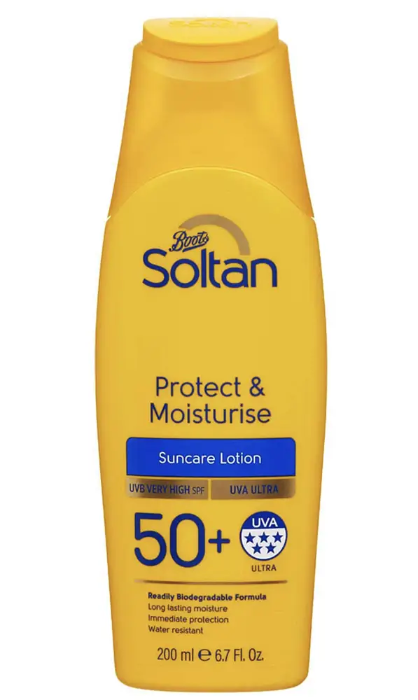 Boots Soltan Protect & Moisturise Lotion SPF 50+