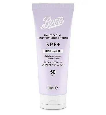 Boots SPF+ Niacinamide Moisturising Lotion SPF50