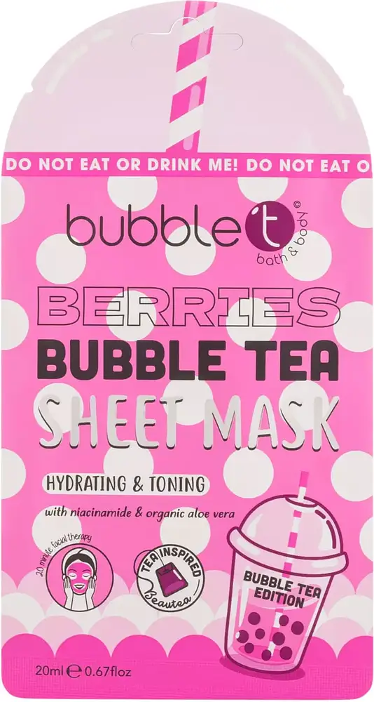 Bubble 'T Berries Bubble Tea Sheet Mask