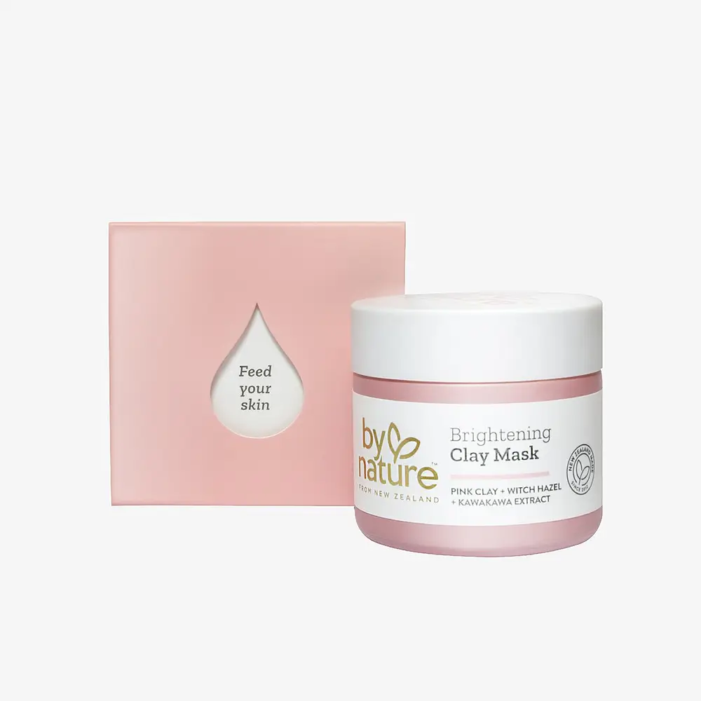 Brightening Clay Mask with Pink Clay + Witch Hazel + Kawakawa Extract