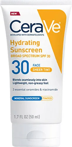 CeraVe Hydrating Sunscreen SPF 30 Face Sheer Tint