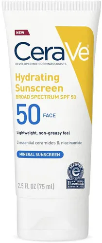 CeraVe Hydrating Sunscreen SPF 50 Face Lotion