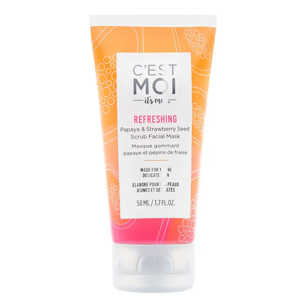 Cest Moi Refreshing Papaya & Strawberry Seed Scrub Facial Mask