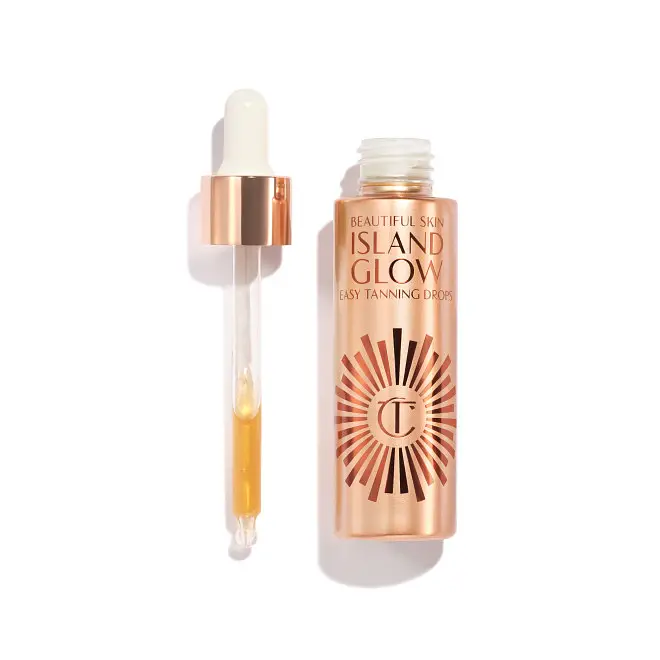 Charlotte Tilbury Beautiful Skin Island Glow Easy Tanning Drops Fair To Medium