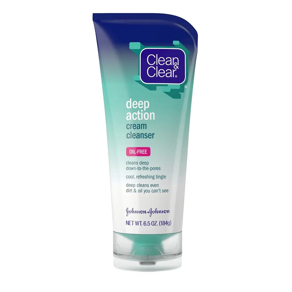 Clean & Clear Oil-Free Deep Action Cream Facial Cleanser