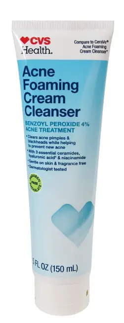 CVS Health Acne Foaming Cream Cleanser