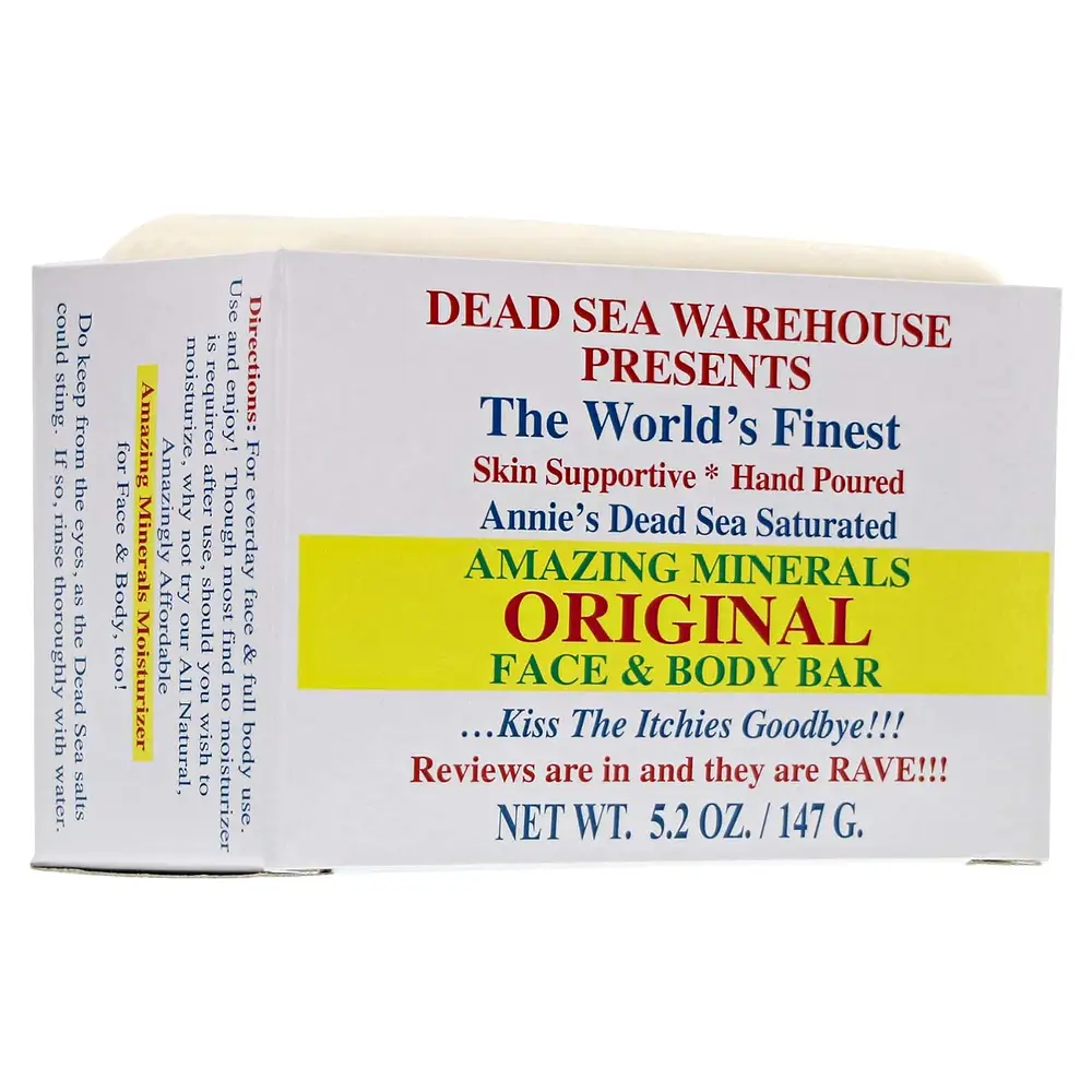 Dead Sea Warehouse Amazing Minerals Original Face And Body Bar