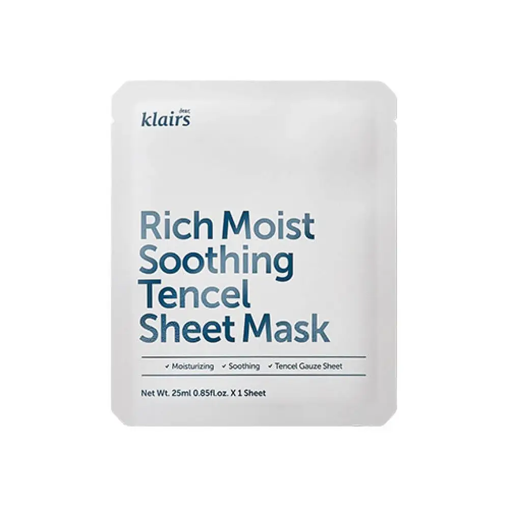 Dear, Klairs Rich Moist Soothing Tencel Sheet Mask