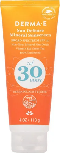 Derma E Sun Defense Mineral Body Sunscreen SPF 30