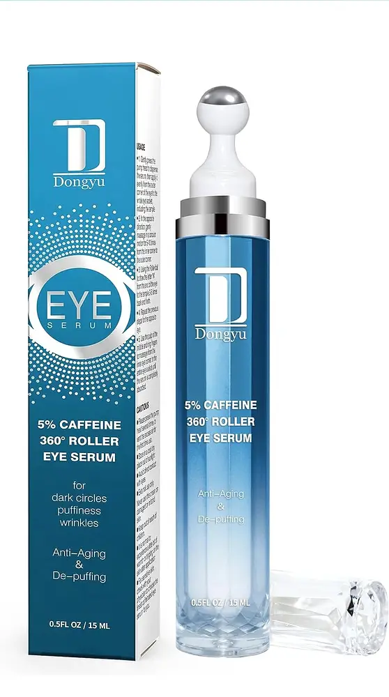 Dongyu 5% Caffeine Eye Serum And Under Eye Roller Cream