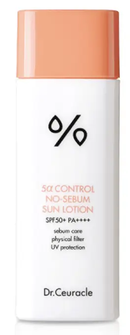 Dr.Ceuracle 5 Control No-Sebum Sun Lotion SPF50+ PA++++