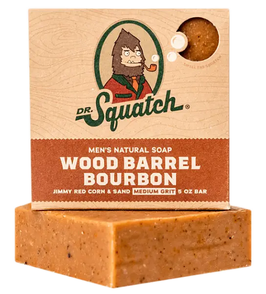 Wood Barrel Bourbon Bar Soap