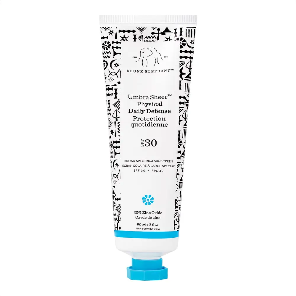 Drunk Elephant Umbra Sheer Physical Daily Defense Broad Spectrum Sunscreen SPF 30