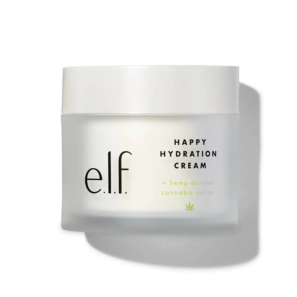 e.l.f. Cosmetics Happy Hydration Cream + hemp-derived Cannabis Sativa Seed Oil