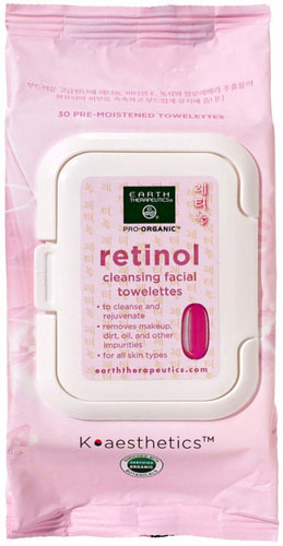 Earth Therapeutics Retinol Cleansing Facial Towelettes