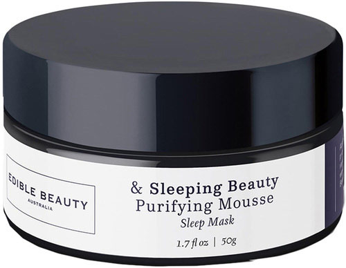 Edible Beauty & Sleeping Beauty Purifying Mousse - Pink Clay Sleep Mask