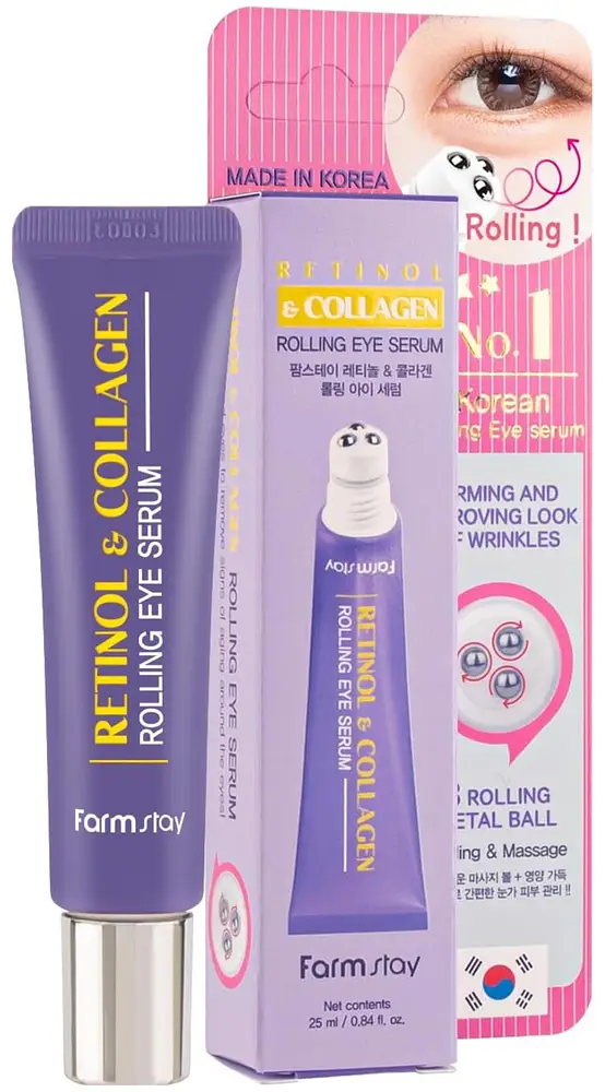 Farm Stay Retinol & Collagen Rolling Eye Serum