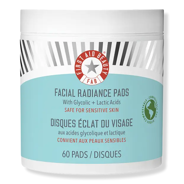 Facial Radiance Pads With Glycolic + Lactic Acids