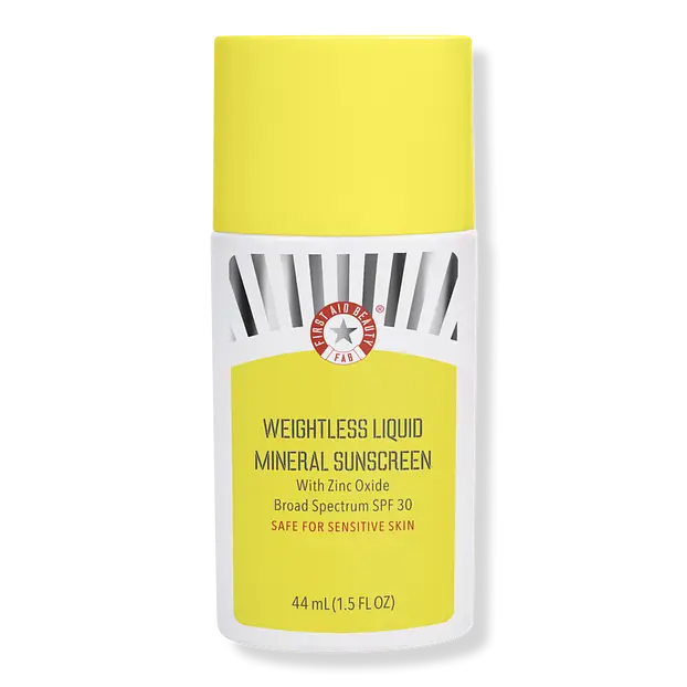 First Aid Beauty Weightless Liquid Mineral Sunscreen With Zinc Oxide SPF 30