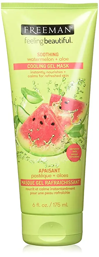 Soothing Facial + Aloe Cooling Gel Mask, Watermelon