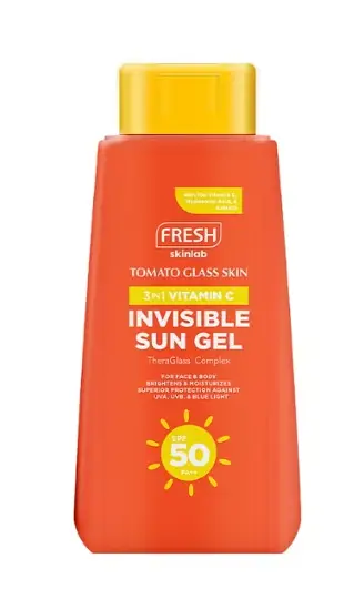 Tomato Glass Skin 3 In 1 Vitamin C Invisible Sun Gel SPF 50