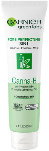 Garnier Canna-B Pore Perfecting 3-in-1 Cleanser + Exfoliator + Mask