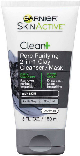 Garnier Clean+ Pore Purifying 2-in-1 Clay Cleanser/Mask