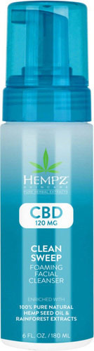 Hempz CBD Clean Sweep Foaming Facial Cleanser