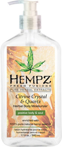 Citrine Crystal & Quartz Herbal Body Moisturizer