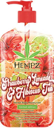 Hempz Limited Edition Strawberry Limeade & Hibiscus Tea Herbal Body Moisturizer