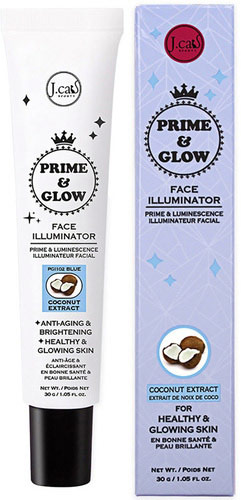 Prime & Glow Face Illuminator Coconut Extract Blue