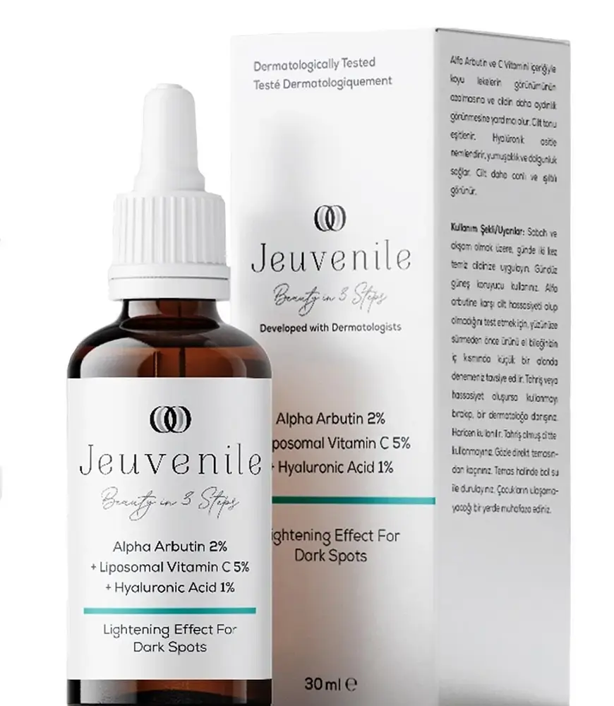 Alpha Arbutin 2% + Liposomal Vitamin C 5% + Hyaluronic Acid 1% Leke Karst Serum