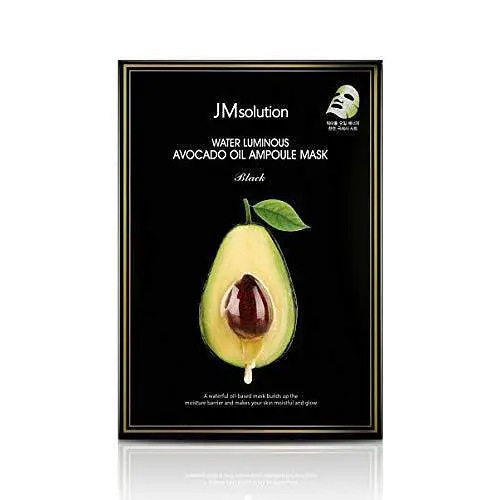 Water Luminous Avocado Oil Ampoule Mask Black