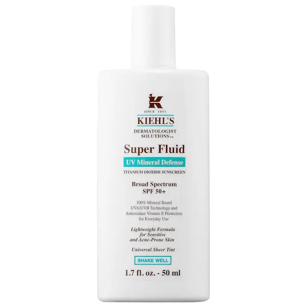 Kiehl's Super Fluid UV Mineral Defense Titanium Dioxide Sunscreen Broad Spectrum SPF 50+